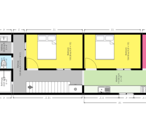 16’6″x65′ 2d-Plan